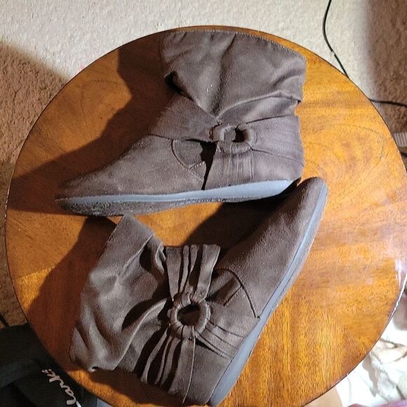 RAMPAGE SLOUCHY FIT SUEDE  ANKLE BOOTS R3 - Picture 9 of 13